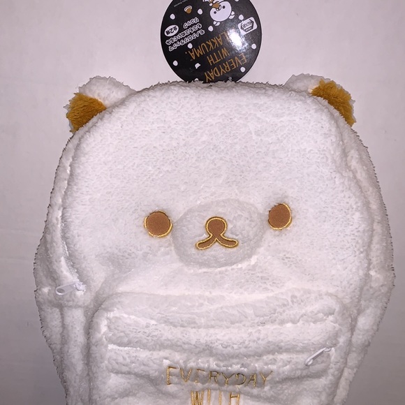 NEW Kawaii Japan Exclusive Cute Fluffy “Every Day With Rilakkuma” Bear Backpack - Picture 8 of 15